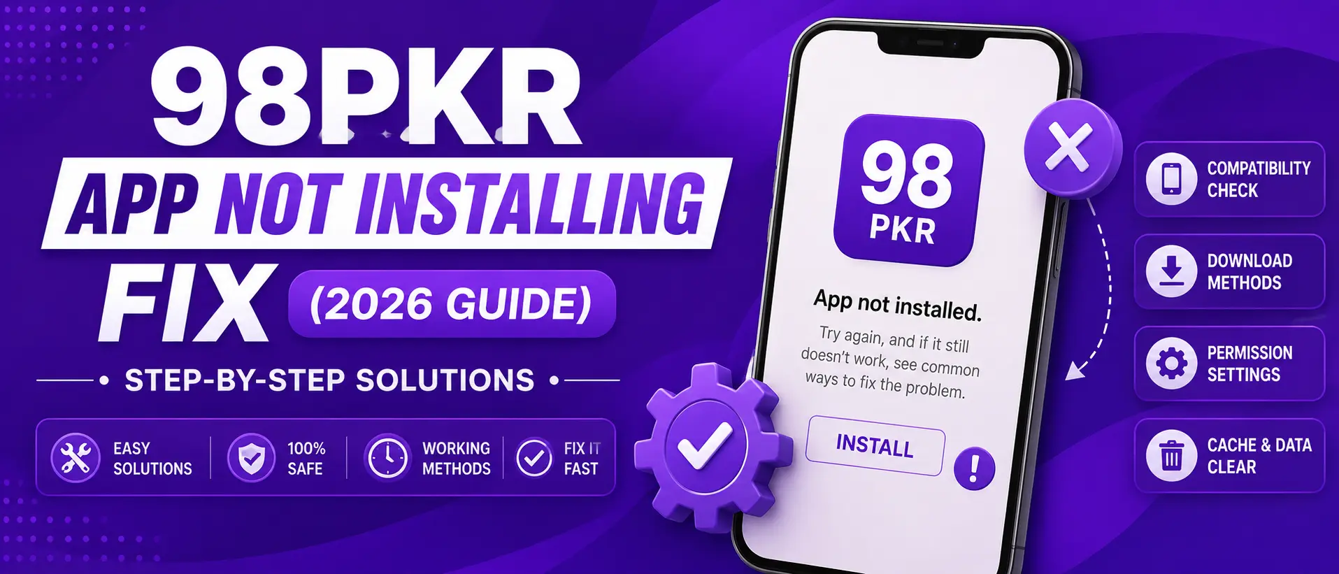 98pkr app not installing